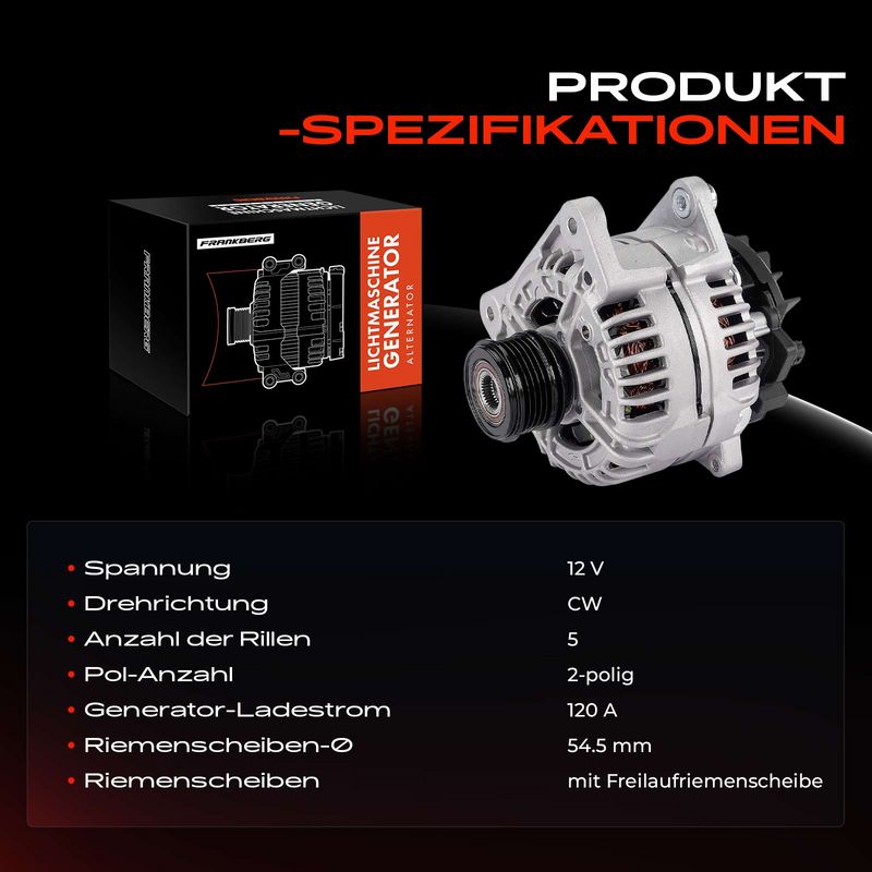 Frankberg 5481FB0032347 Alternator