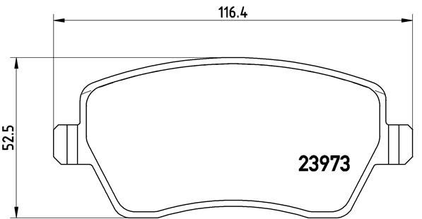 Колодка тормозов. диск. NISSAN MICRA (K12), NOTE (E11) передн. (выр-во BREMBO)