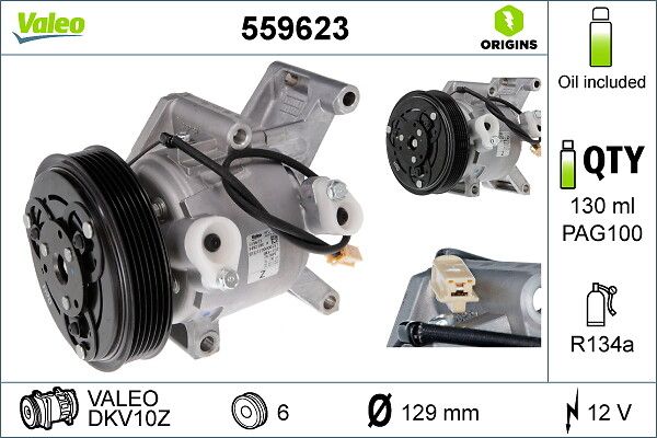 Compresor, aire acondicionado