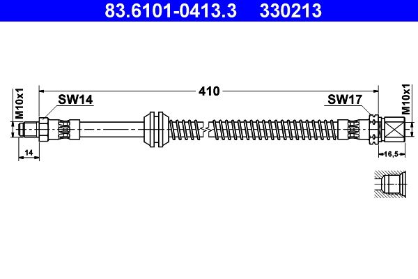 Furtun frana 83.6101-0413.3 ATE