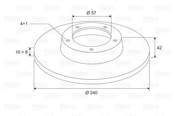 VALEO 186594 Brake Disc