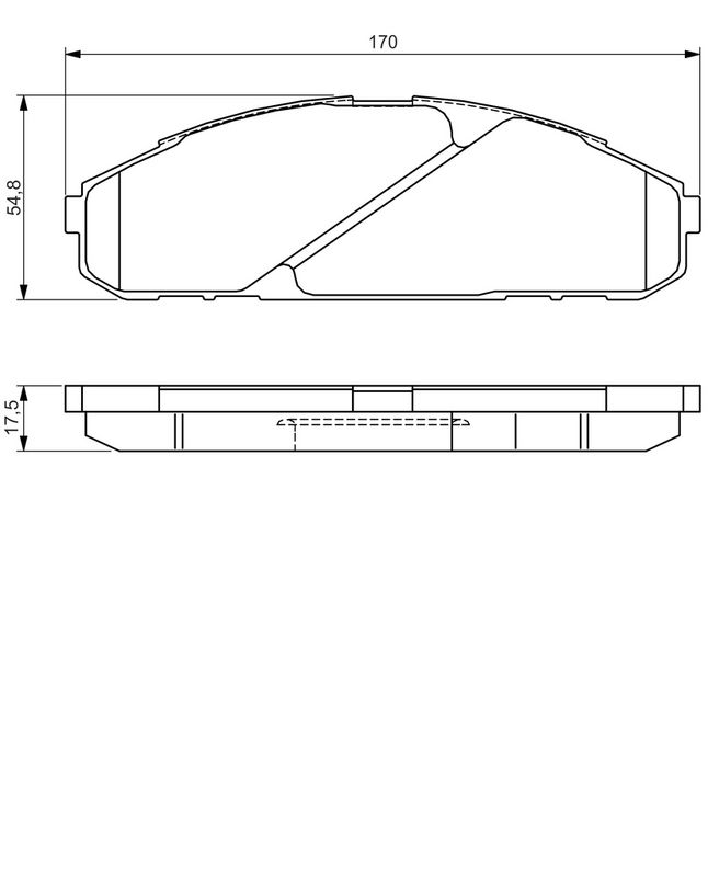 BOSCH 0986495171 Brake Pad Set, disc brake