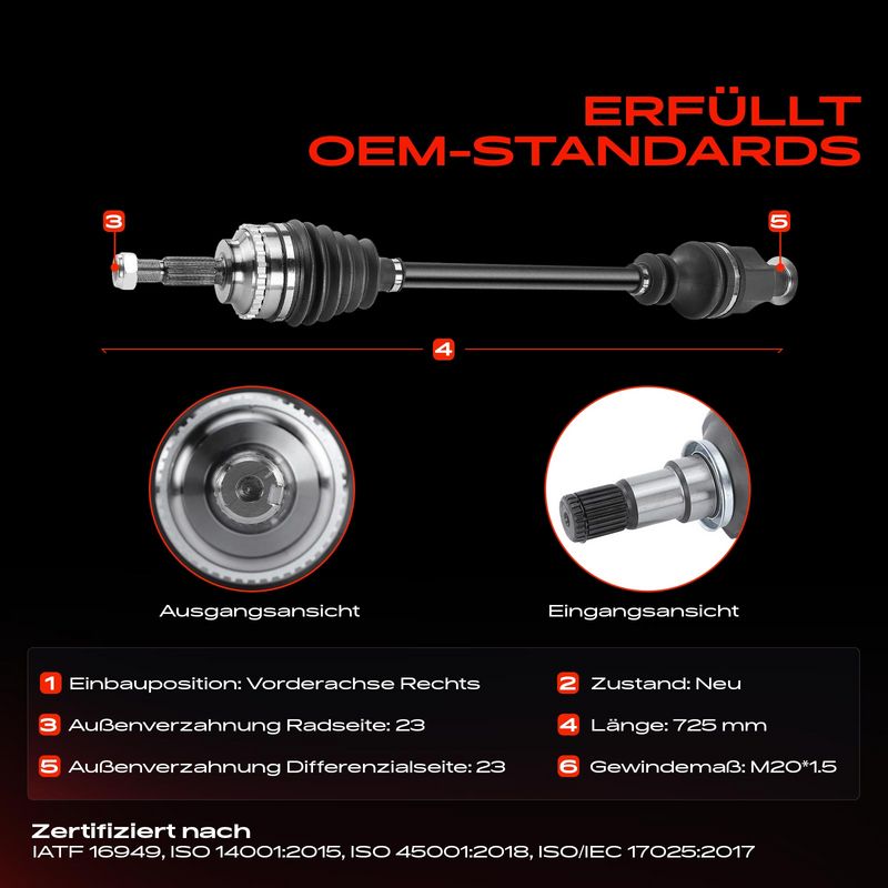 Frankberg 5481FB0010601 Drive Shaft