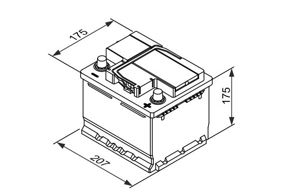 BOSCH 0 092 T30 010 Starter Battery