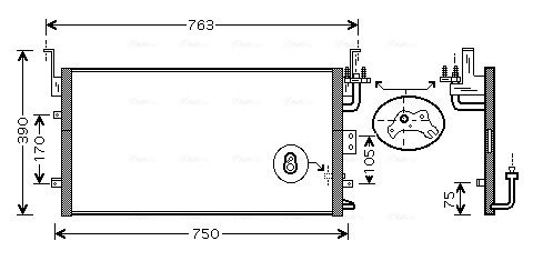 AVA QUALITY COOLING kondenzátor, klíma HY5135