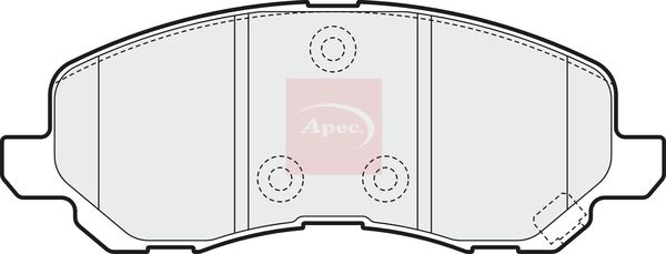 APEC Brake Pad Set, disc brake PAD1545
