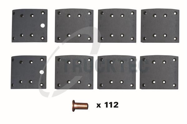 TRUCKTEC AUTOMOTIVE 03.35.125 - Brake Lining Kit, drum brake