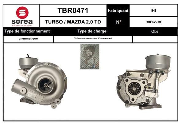Compresor,sistem de supraalimentare TBR0470 EAI