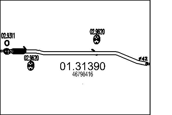 Додатковий глушник, Mts 01.31390