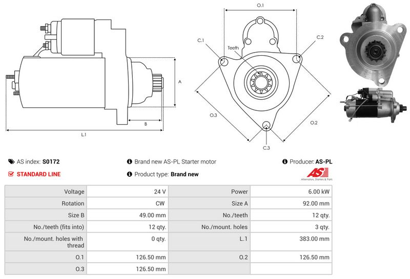 AS-PL S0172 Starter
