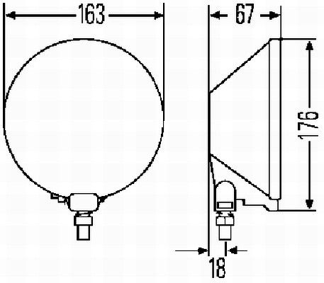 Фара дальнього світла, Hella 1F4005750-101