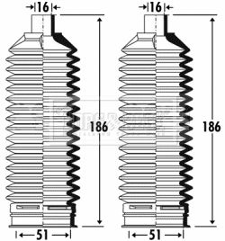 BORG & BECK gumiharang készlet, kormányzás BSG3319