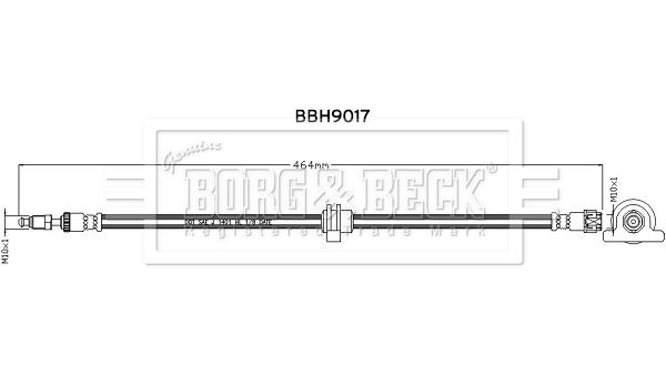 BORG & BECK fékcső BBH9017