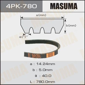 Поліклиновий ремінь, Masuma 4PK-780