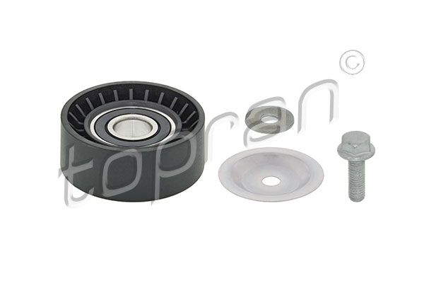 Medløberhjul, multi-V-rem