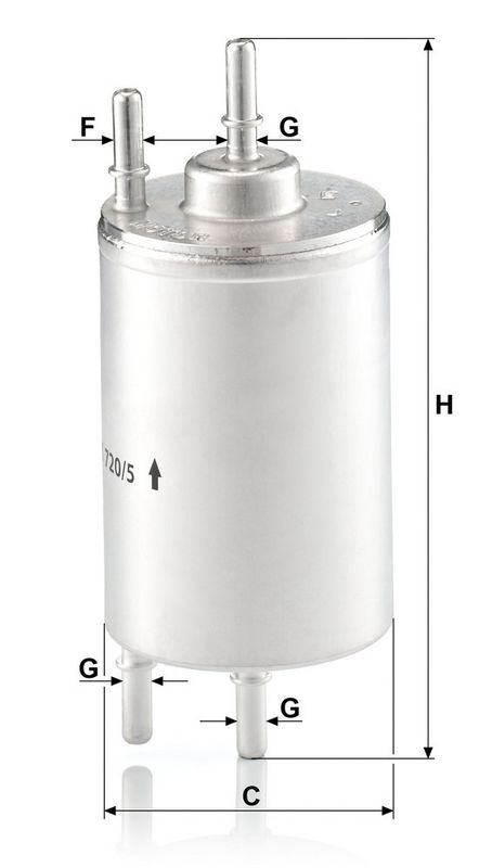 MANN-FILTER WK720/5 Fuel Filter