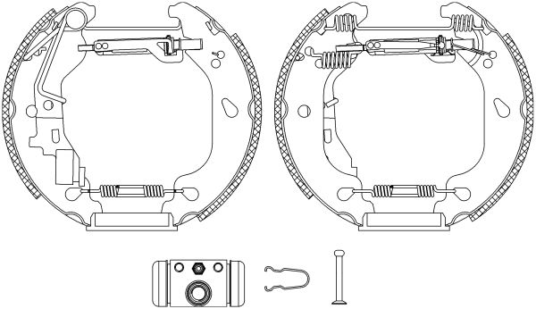 HELLA PAGID 8DB 355 004-771 Brake Shoe Set