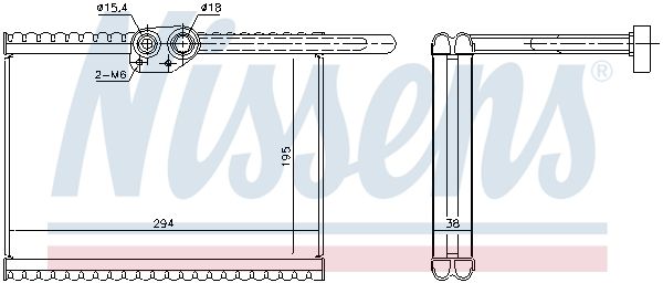 NISSENS 92324 Evaporator, air conditioning