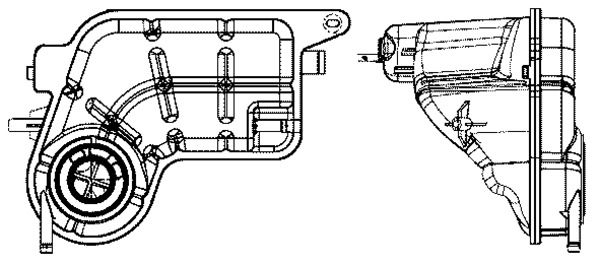 Розширювальний бачок, охолоджувальна рідина, Mahle CRT81001S