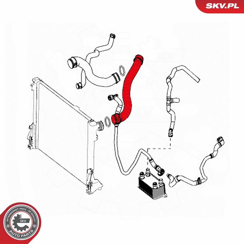 ESEN SKV 43SKV735 Radiator Hose