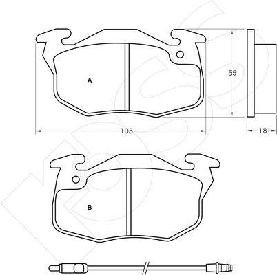 1-GNC R-269 - Brake Pad Set, disc brake