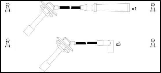 Juego de cables de encendido
