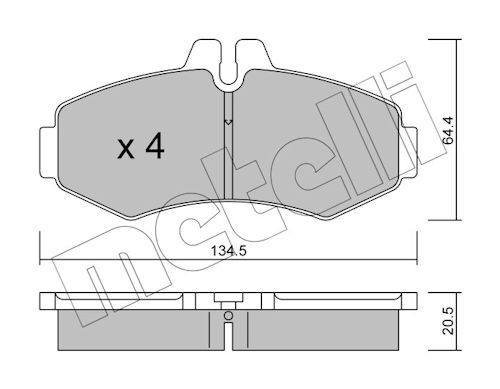 Plaquettes+de+frein+à+disque METELLI 22-0573-0