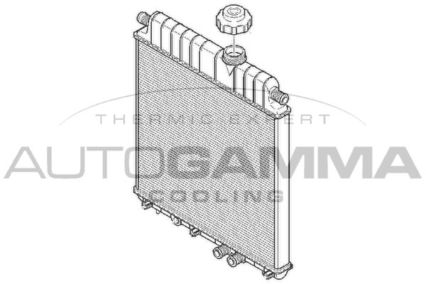 AUTOGAMMA hűtő, motorhűtés 102021