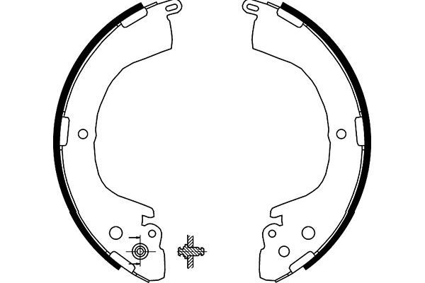KAVO PARTS fékpofakészlet BS-6411