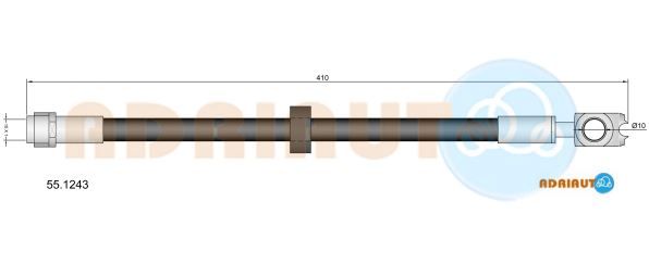 Гальмівний шланг, Adriauto 55.1243