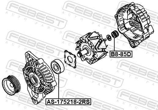 FEBEST AS-175218-2RS Bearing