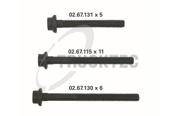 TRUCKTEC AUTOMOTIVE 02.67.132 - Cylinder Head Bolt Set