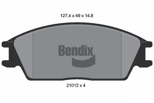 BENDIX Braking fékbetétkészlet, tárcsafék BPD1539