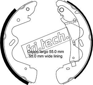fri.tech. fékpofakészlet 1067.193
