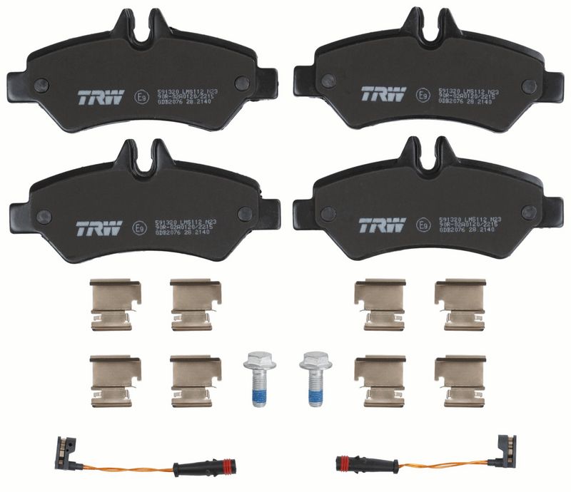 TRW GDB2076 Brake Pad Set, disc brake