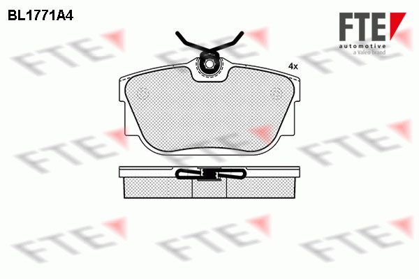 FTE fékbetétkészlet, tárcsafék 9010341