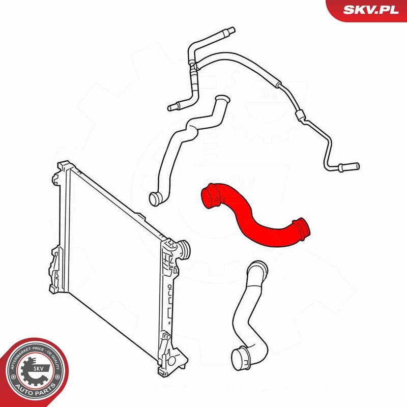 ESEN SKV 43SKV618 Radiator Hose