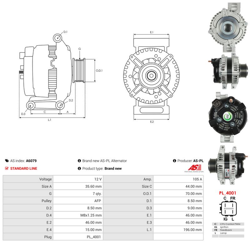 Generaator, AS-PL A6079