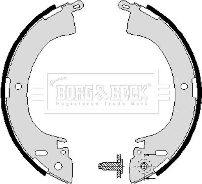 BORG & BECK fékpofakészlet BBS6197