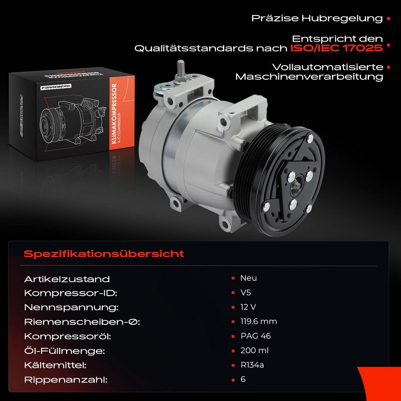 Frankberg 5481FB0031915 Compressor, air conditioning