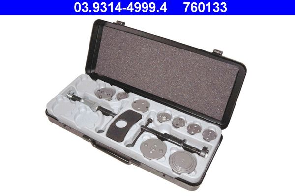 Set dispozitive rotire/reintroducere, etrier frana 03.9314-4999.4 ATE