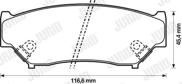 JURID 572247J Brake Pad Set, disc brake