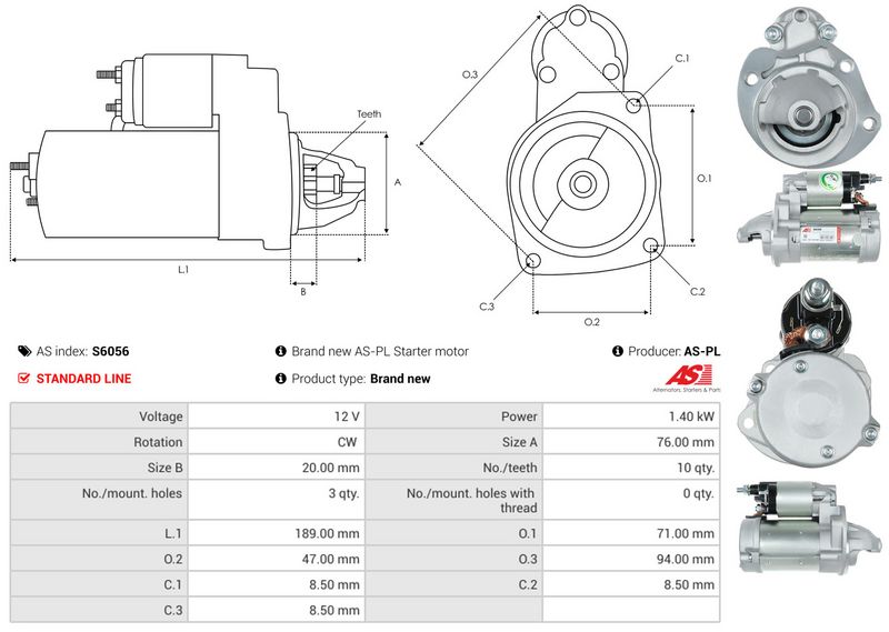 AS-PL S6056 Starter
