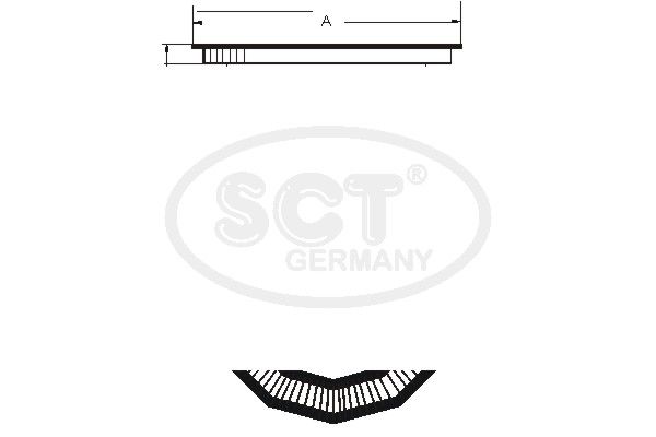 SCT - MANNOL légszűrő SB 231