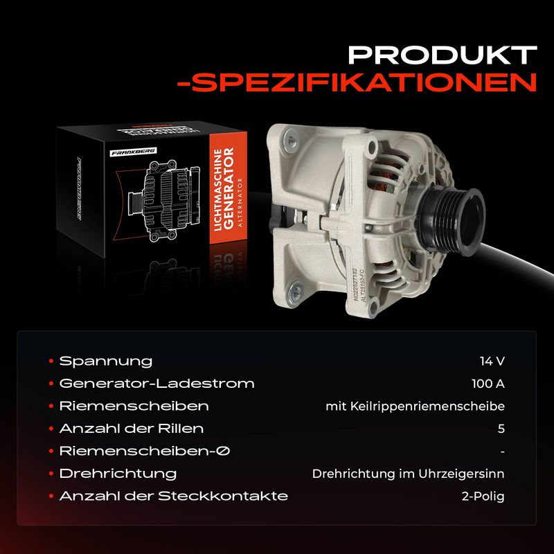 Frankberg 5481FB0061518 Alternator