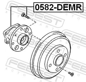 FEBEST 0582-DEMR Wheel Hub