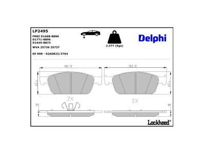 Set placute frana,frana disc LP2495 DELPHI