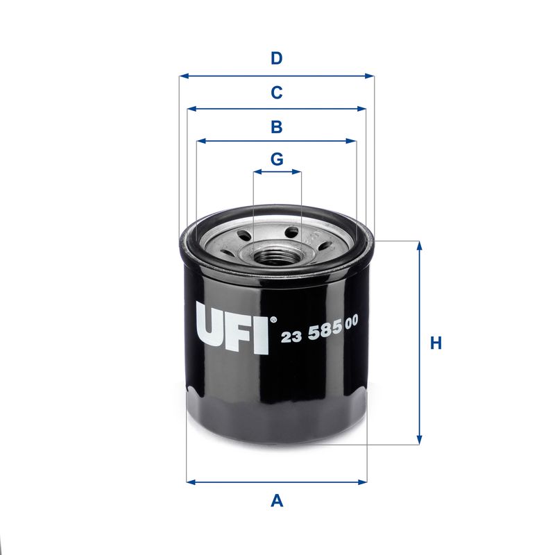 Оливний фільтр, Ufi 23.585.00