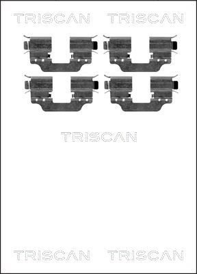 TRISCAN tartozékkészlet, tárcsafékbetét 8105 231597