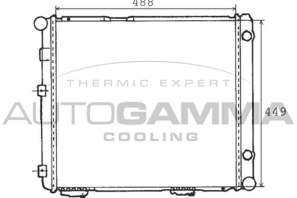 Autogamma 100517 Radiator, engine cooling
